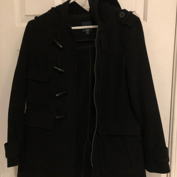 Black Toggle Coat - Picture 1 of 2